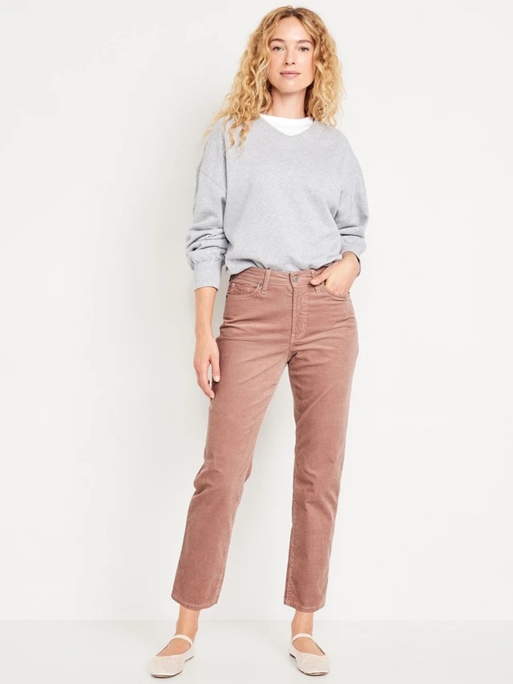 GAP Tan Corduroy Slim Tapered Ankle Pants